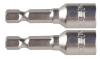 Биты ЗУБР "МАСТЕР" с торцовой головкой, магнитные, Cr-V, тип хвостовика E 1/4", 6х45мм, 2шт фото 1 — Официальный партнер ЗУБР в России