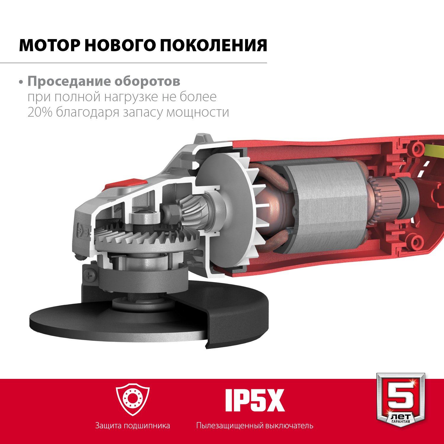 Комплектация угловой шлифмашины ЗУБР УШМ-150-1405