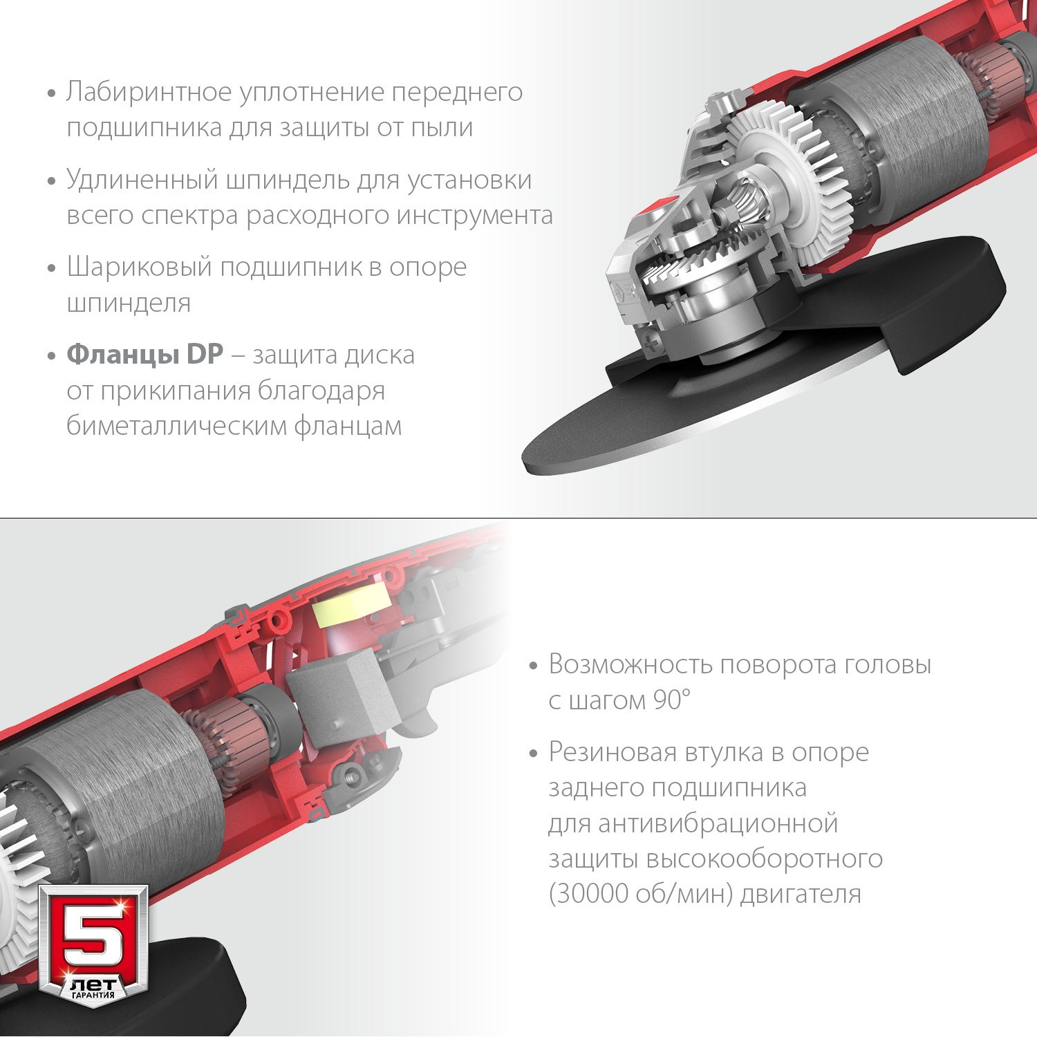 Угловая шлифовальная машина ЗУБР УШМ-230-2205 П: мощность и надежность для дома и работы