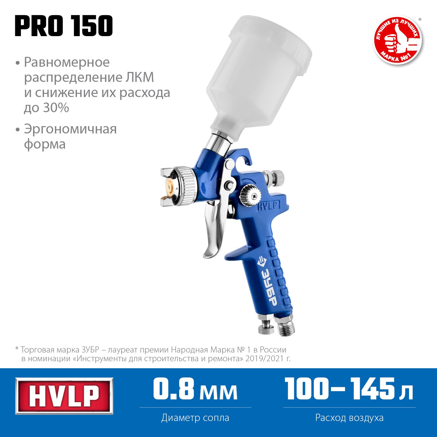 Регулировка факела распыла у ЗУБР PRO 150