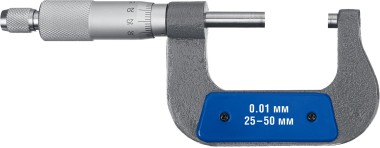 Микрометр механический МК 50 ЗУБР 25-50 мм, 34480-50_z02 Профессионал — Официальный партнер ЗУБР в России