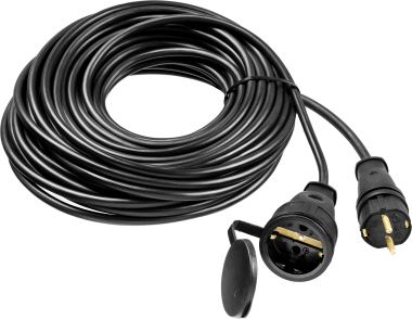 Удлинитель-шнур КГ 325-Ш, 20 м, 4000 Вт, 1 гнездо, IP44, КГ 3х2,5 мм2, ЗУБР — Официальный партнер ЗУБР в России