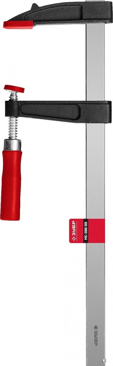 Струбцина ЗУБР &quot;МАСТЕР&quot;, &quot;МС-300/80&quot;, тип &quot;F&quot;, пластмассовая ручка, 80х300мм, 32150-080-300_z01 — Официальный партнер ЗУБР в России