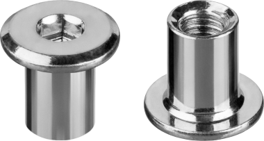 Гайка Эриксона с плоской головкой, M6x12мм, 5 кг (780 шт), оцинкованная, шест. 5мм, ЗУБР — Официальный партнер ЗУБР в России