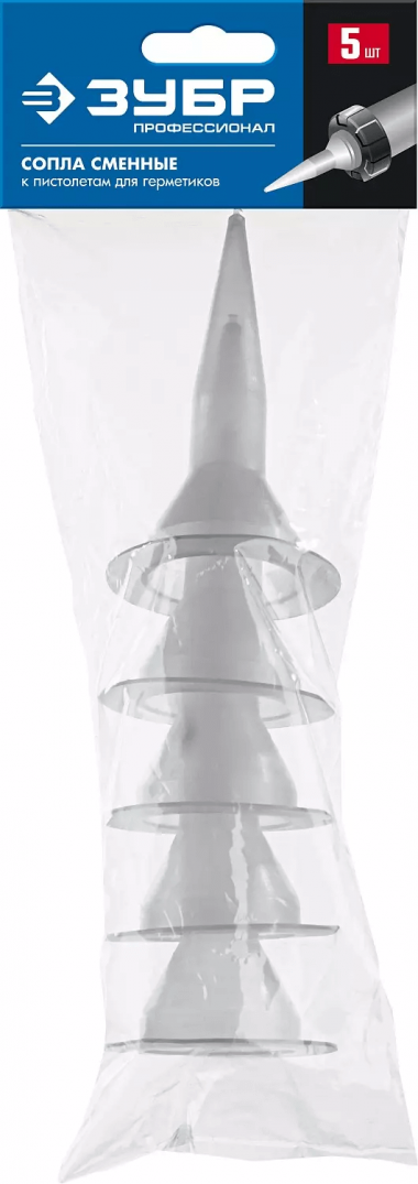 Запасные сопла ЗУБР для закрытых пистолетов, для герметика, серия &quot;ПРОФЕССИОНАЛ&quot; 06633-S — Официальный партнер ЗУБР в России