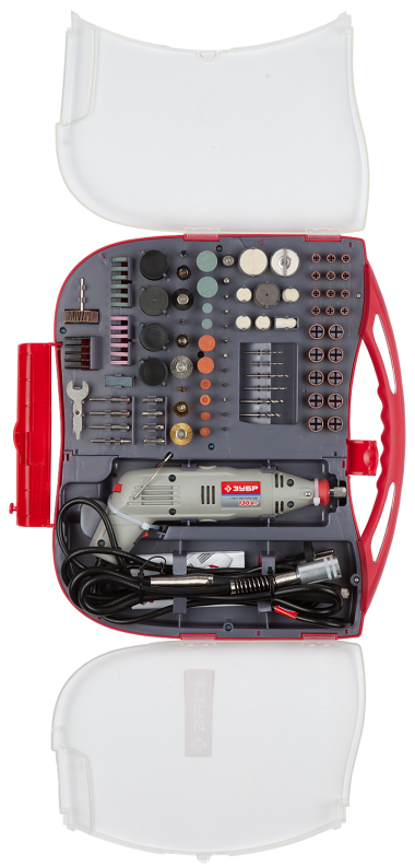 Гравер ЗУБР электрический с набором мини-насадок в кейсе, 219 предметов — Официальный партнер ЗУБР в России