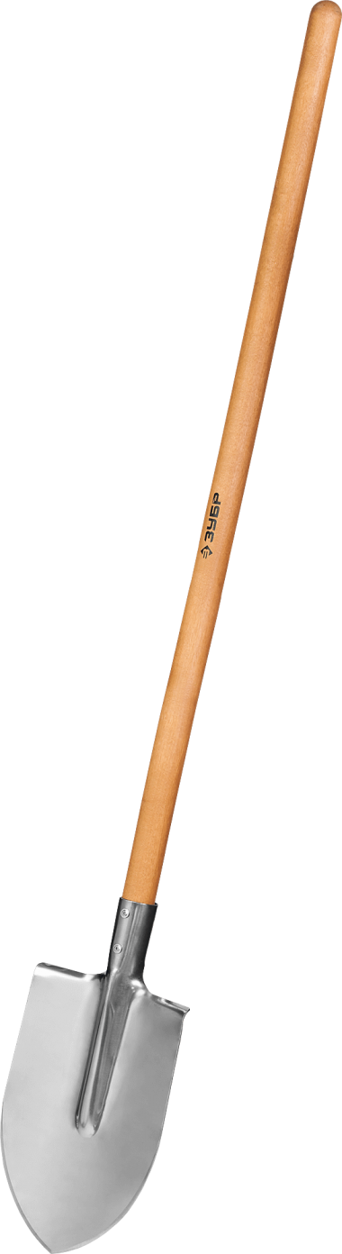 ЗУБР Мастер-НС, 380 х 208 х 1500 мм, полотно 2 мм, нержавеющая сталь, закалено, дерев. лакир. черенок высш. сорт, тип ЛКО, штыковая лопата (39443) — Официальный партнер ЗУБР в России