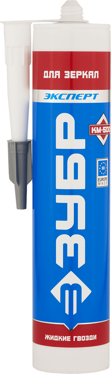Клей монтажный ЗУБР КМ 500, для зеркал, 300мл — Официальный партнер ЗУБР в России