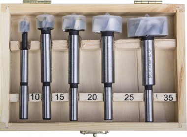 Набор сверл Форстнера по дереву, 5шт( d=10-35мм), ЗУБР Мастер 2994-H5 — Официальный партнер ЗУБР в России