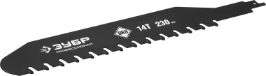 Полотно ЗУБР &quot;ПРОФЕССИОНАЛ&quot; с тв.зубьями для сабельной эл.ножовки по лёгкому бетону; 320/230, 14 зубьев — Официальный партнер ЗУБР в России