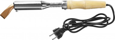 Паяльник, ЗУБР &quot;МАСТЕР&quot; 55303-200, деревянной рукояткой и долговечным жалом, 200Вт, клин — Официальный партнер ЗУБР в России