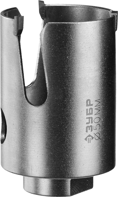 Коронка ЗУБР &quot;ПРОФИ&quot; &quot;ПРОУНИВЕРСАЛ&quot;, твердосплав резцы, бетон, кирпич, керам, цв мет, гипсокарт, пласт, дерево, d=50мм — Официальный партнер ЗУБР в России