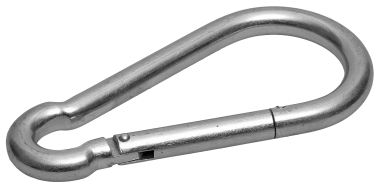 Карабин DIN 5299С, 14мм, 4 шт, оцинкованный, ЗУБР — Официальный партнер ЗУБР в России