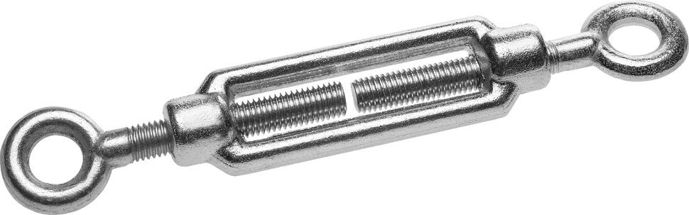 Талреп DIN 1480, кольцо-кольцо, М6, 1 шт, кованая натяжная муфта, оцинкованный, ЗУБР фото 1 &mdash; Официальный партнер ЗУБР в России