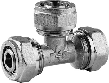 Тройник ЗУБР соединительный, цанга-цанга, 20х20х20х2,0, никель — Официальный партнер ЗУБР в России