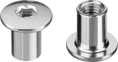 Гайка Эриксона с полукруглой головкой, M6x12мм, 5 кг (730 шт), оцинкованная, шест. 4мм, ЗУБР — Официальный партнер ЗУБР в России