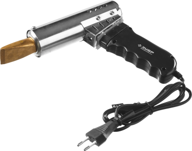 Паяльник ЗУБР &quot;ПРОФЕССИОНАЛ&quot;, с пластмассовой рукояткой и долговечным жалом, 500Вт, клин — Официальный партнер ЗУБР в России