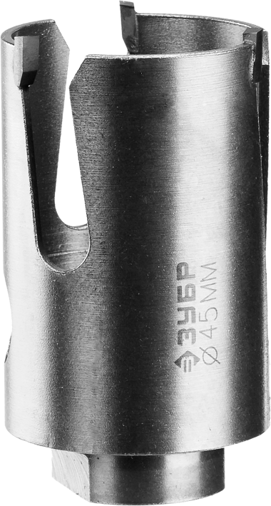 Коронка ЗУБР &quot;ПРОФИ&quot; &quot;ПРОУНИВЕРСАЛ&quot;, твердосплав резцы, бетон, кирпич, керам, цв мет, гипсокарт, пласт, дерево, d=45мм — Официальный партнер ЗУБР в России