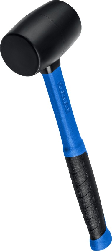Черная резиновая киянка с фибергласовой рукояткой ЗУБР 450 г, 20532-450_z01 Профессионал — Официальный партнер ЗУБР в России