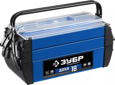 Ящик для инструмента &quot;ДОКА-18&quot; металлический, 18&quot;, 454х210х230мм, ЗУБР Профессионал 38163-18_z01 — Официальный партнер ЗУБР в России