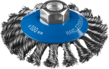 ЗУБР &quot;ПРОФЕССИОНАЛ&quot;. Щетка дисковая для дрели, жгутированная стальная проволока 0,5мм, 75мм, 3522-075_z02 — Официальный партнер ЗУБР в России