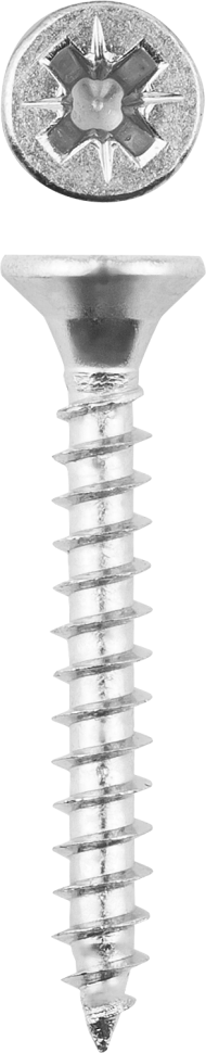 Саморезы СУ-Б универсальные, 40 х 5.0 мм, 35 шт, белый цинк, ЗУБР фото 1 — Официальный партнер ЗУБР в России