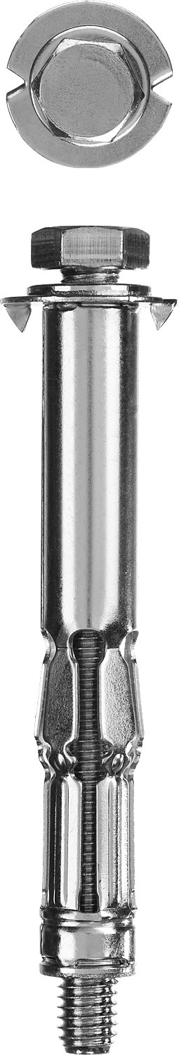 Анкер ЗУБР &quot;МОЛЛИ&quot; для пустотелых конструкций оцинкованный, с винтом PH3&amp;SL, М6х65х34мм, ТФ2, 60шт., 4-302472-06-065 — Официальный партнер ЗУБР в России