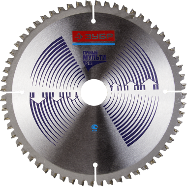 Диск пильный "Точный-МУЛЬТИ рез" по алюминию, усиленный, 185х30мм, 60Т, ЗУБР &mdash; Официальный партнер ЗУБР в России