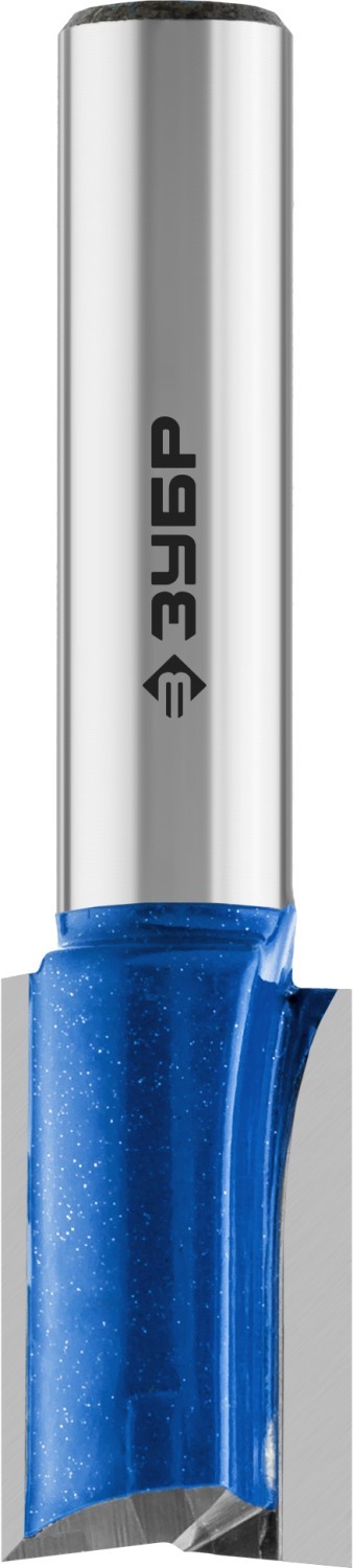 Фреза пазовая прямая с нижними подрезателями, D= 12мм, рабочая длина-20мм, хв.-8 мм, ЗУБР Профессионал — Официальный партнер ЗУБР в России