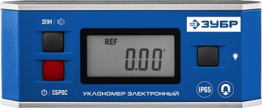 Уровень-уклономер электронный МИНИ, IP65, магнитный, диапазон 0-90°,точность ±0,05°, 3 кнопки, HOLD, подсветка, автоповорот, ЗУБР Профессионал 34745_z01 — Официальный партнер ЗУБР в России