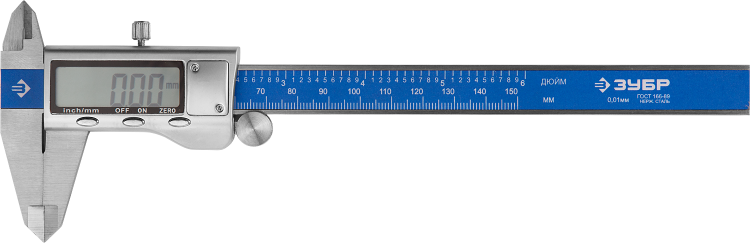 ЗУБР ЭКСПЕРТ, ШЦЦ-I-150-0,01 штангенциркуль цифровой, нерж. сталь ...