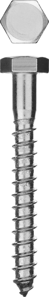 Шурупы ШДШ с шестигранной головкой (DIN 571), 80 х 10 мм, 30 шт, ЗУБР фото 1 — Официальный партнер ЗУБР в России