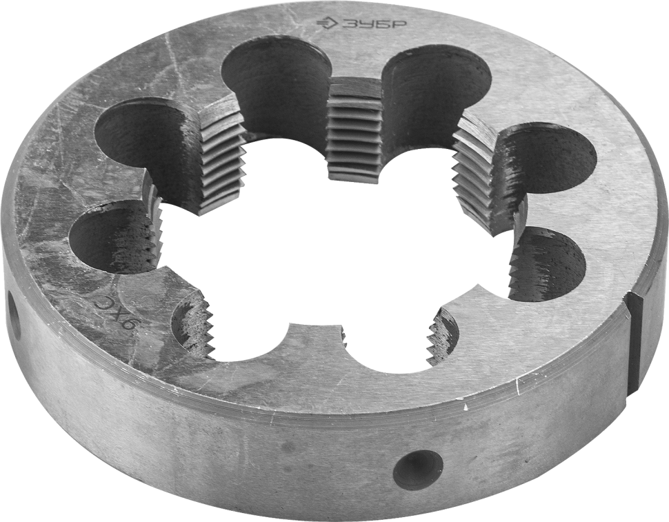Плашка ЗУБР "МАСТЕР" круглая ручная для трубной резьбы, G 1 1/2" фото 1 &mdash; Официальный партнер ЗУБР в России