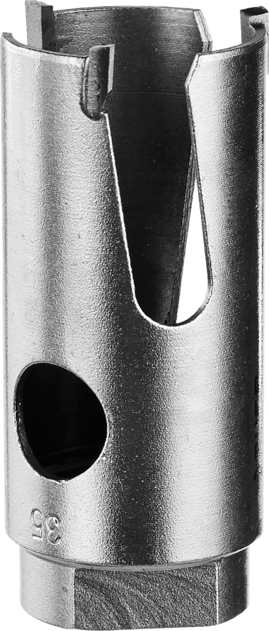 Коронка ЗУБР &quot;ПРОФИ&quot; &quot;ПРОУНИВЕРСАЛ&quot;, твердосплав резцы, бетон, кирпич, керам, цв мет, гипсокарт, пласт, дерево, d=35мм — Официальный партнер ЗУБР в России