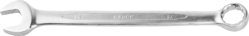 Комбинированный гаечный ключ 24 мм, ЗУБР фото 1 — Официальный партнер ЗУБР в России