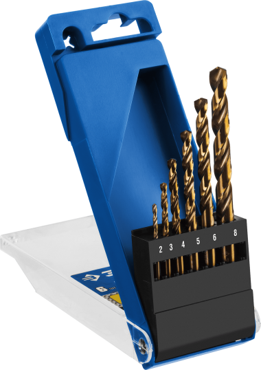 Набор сверл по металлу 6 шт (d=2-8 мм) КОБАЛЬТ, сталь Р6М5К5, класс А, ЗУБР &quot;ПРОФЕССИОНАЛ&quot; 29626-H6 — Официальный партнер ЗУБР в России