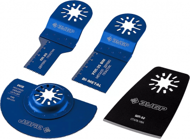 Набор насадок ЗУБР для реноватора НР №4, 4 шт, ПРОФЕССИОНАЛ 15572 — Официальный партнер ЗУБР в России