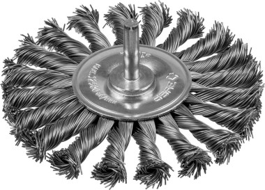 Щетка дисковая для дрели ЗУБР 100 мм, проволока 0.5 мм, 3522-100_z02 Профессионал — Официальный партнер ЗУБР в России