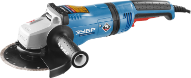 Углошлифовальная машина (болгарка), ЗУБР Профессионал УШМ-П180-2100 ПВ, плавный пуск, антивибрационная защита, 180 мм, 8000 об/мин, 2100Вт — Официальный партнер ЗУБР в России