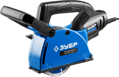 Штроборез (бороздодел), ЗУБР ЗШ-П30-1400 ПСТК, макс. глуб. 30 мм, 125 мм, подключ. пылесоса, плавн пуск, защита от перегрузки, 1400 Вт, кейс — Официальный партнер ЗУБР в России