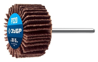 Круг шлифовальный лепестковый на шпильке ЗУБР P320, 30x15 мм, 36600-320_z01 — Официальный партнер ЗУБР в России