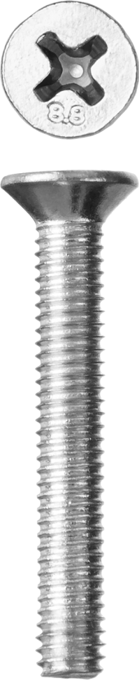 Винт DIN 965, M4x16 мм, 20 шт, кл. пр. 5.8, оцинкованный, ЗУБР фото 1 &mdash; Официальный партнер ЗУБР в России