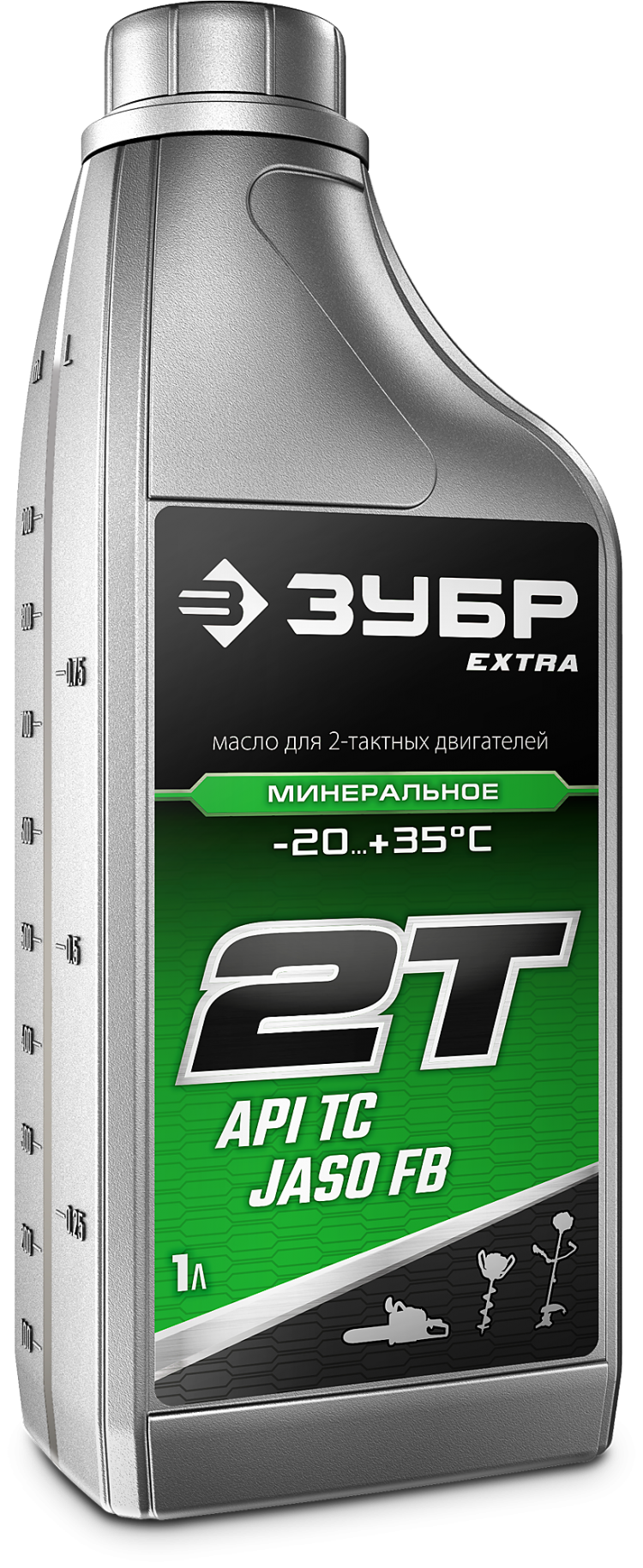 Минеральное масло ЗУБР EXTRA 2Т-М для 2-тактных двигателей, 1л, 70600-1 по  цене 352 руб. у официального партнера ЗУБР в России