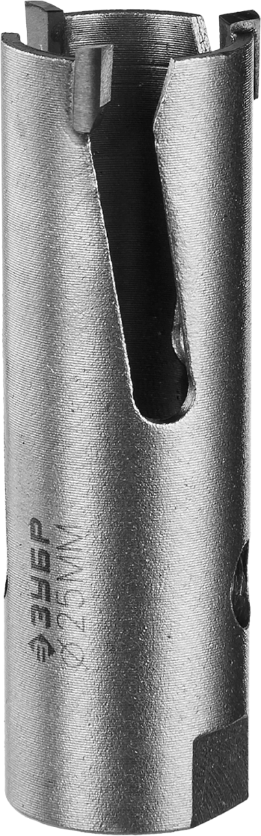 Коронка ЗУБР &quot;ПРОФИ&quot; &quot;ПРОУНИВЕРСАЛ&quot;, твердосплав резцы, бетон, кирпич, керам, цв мет, гипсокарт, пласт, дерево, d=25мм — Официальный партнер ЗУБР в России