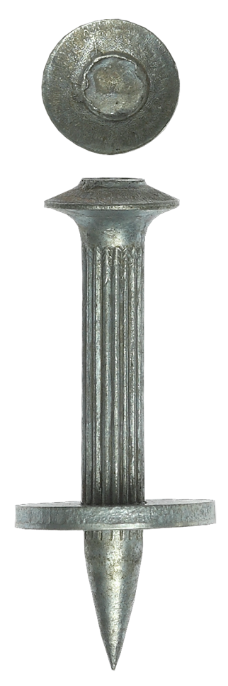 Дюбель гвоздевой оцинкованный, с насаженной шайбой, 40 х 4.5 мм, 10 шт, ЗУБР фото 1 — Официальный партнер ЗУБР в России