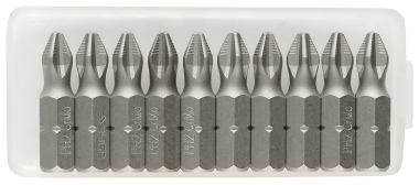 Биты ЗУБР &quot;МАСТЕР&quot; кованые, хромомолибденовая сталь, тип хвостовика C 1/4&quot;, PH2, 25мм, 10шт — Официальный партнер ЗУБР в России