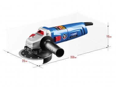 Углошлифовальная машина (болгарка), ЗУБР УШМ-П125-850, пылезащита, 125 мм, 11000 об/мин, 850 Вт — Официальный партнер ЗУБР в России