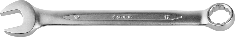 Комбинированный гаечный ключ 19 мм, ЗУБР фото 1 — Официальный партнер ЗУБР в России