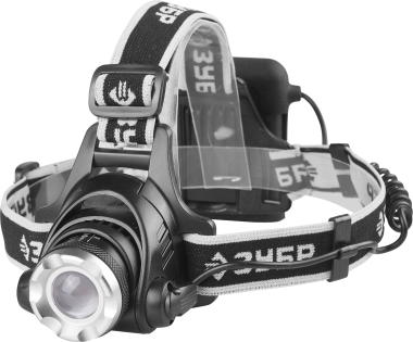 Фонарь ЗУБР &quot;ПРОФИ&quot; налобный светодиодный, 6Вт(450Лм), регулируемый фокус, 3 режима, трансформер, 4АА — Официальный партнер ЗУБР в России