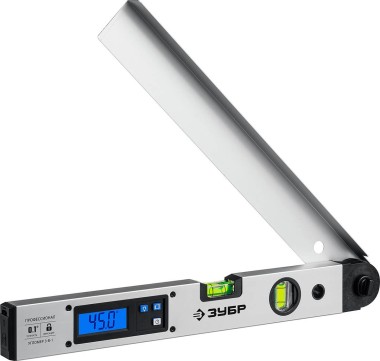 Уровень-уклономер Горизонт, электронный УГОЛ-40, 0-230°, 400 мм, ЗУБР Профессионал — Официальный партнер ЗУБР в России